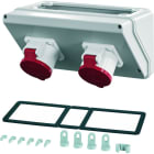 HENSEL - MI CB 13 Steckdosenkombi Anbau-Box 020-0