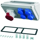 HENSEL - MI CB 17 Steckdosenkombi Anbau-Box 010-4