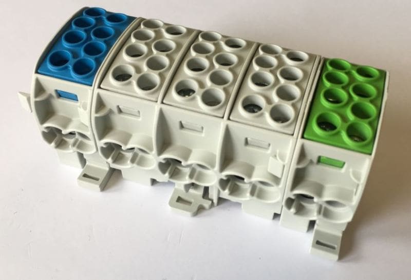 HORA ETEC - Hauptleitungsklemme BGV A2,ZK 25/5 5x4 CU 080150-2-4 bl-3xgr-gn