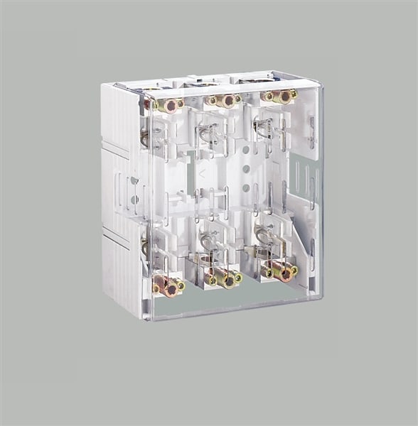 WÖHNER - 33308 Aufbau-Sicherungshalter Class J, 3pol, 400A