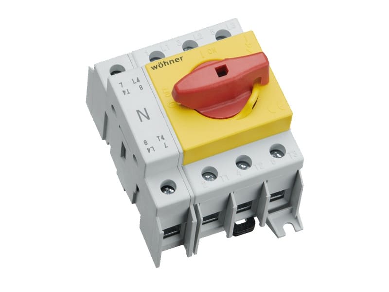 WÖHNER - 33893 Lasttrennschalter 100A CAPUS 3-polig + N, rg
