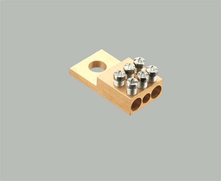 WÖHNER - 01182 Buchsenklemme f. Gr00 3x1,5-16