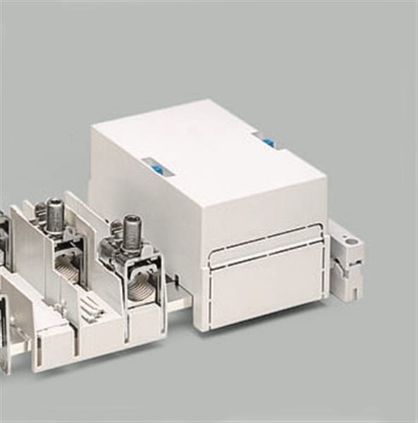 WÖHNER - 01753 Anschlussklemmenplatte 3pol. f. la. CU 32x20