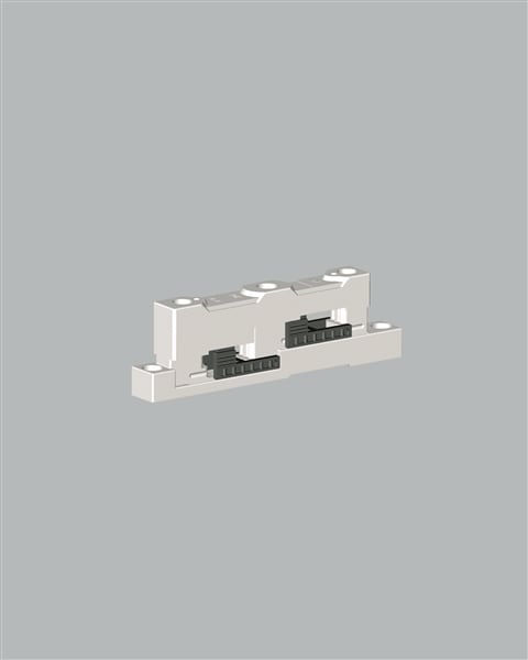WÖHNER - 01356 PE/N-Sammelschienenträger 60mm 2pol