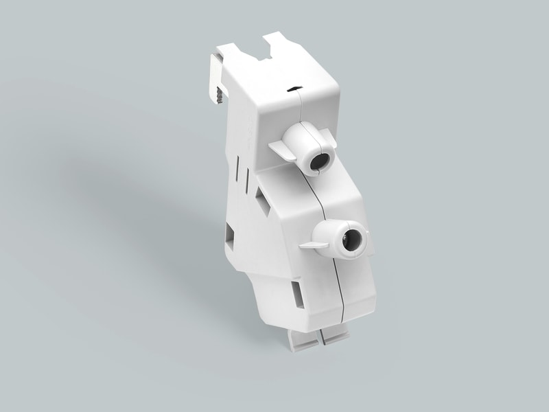 WÖHNER - 01423 Sammelschienklemme 70-240mm² mit Abdeckung