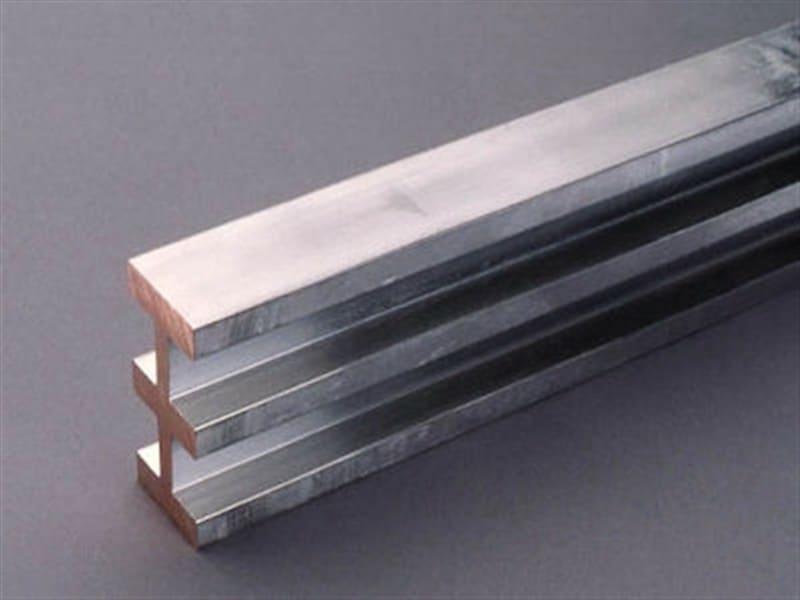 WÖHNER - 01189 Dreifach-T-Schiene 0,65m 2500Averzinnt