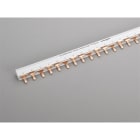 WÖHNER - 31102 Kammschiene 3pol isoliert Stift,Teilung 18mm
