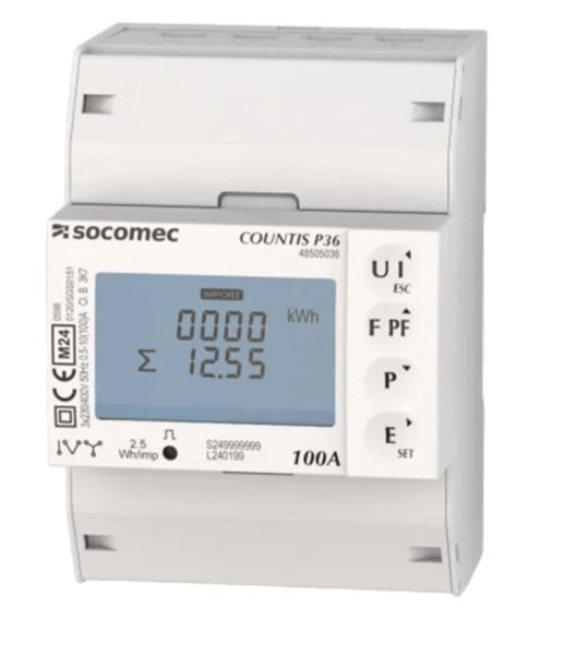 E-TERM - COUNTIS P36 Drehstromzähler 3PH 100A M-bus MID