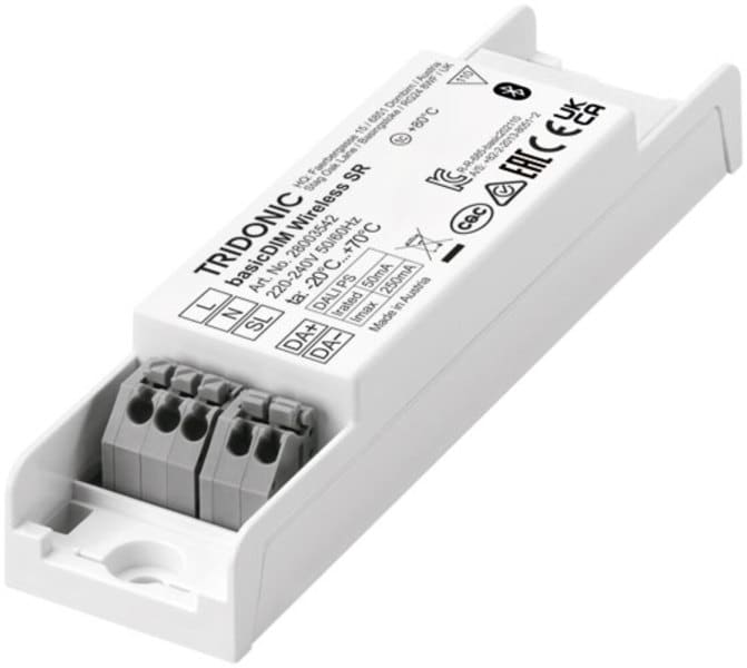 TRIDONIC - basicDIM Wireless SR Drahtlose Steuerung mittels Android / iOS Gerät