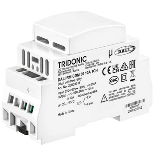 TRIDONIC - DALI RM CDM 30 10A 1CH DALI Relaismodul