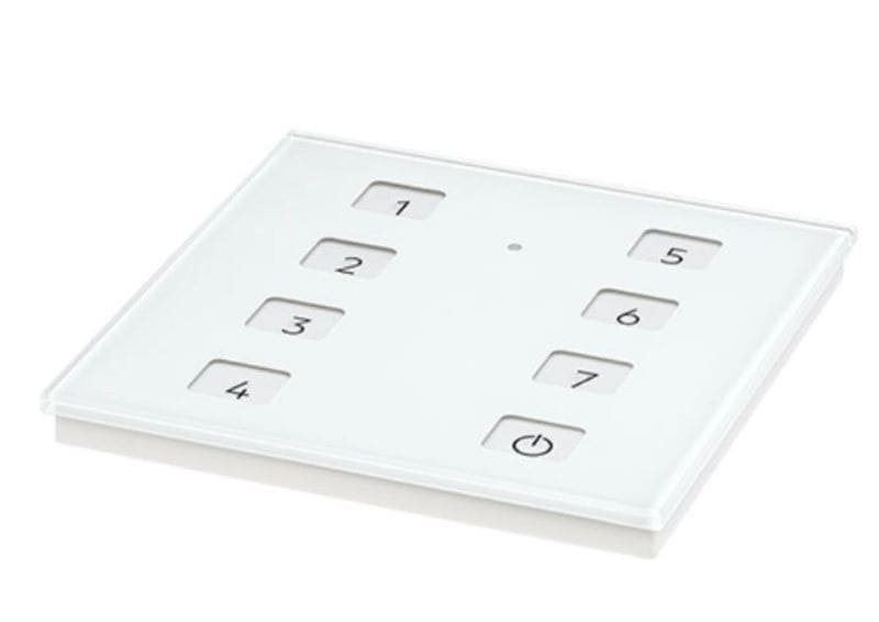 TRIDONIC - DALI-2 Touchpanel 8P DA2 weiß Bedien- und Steuergerät für DALI-Systeme, Einbau