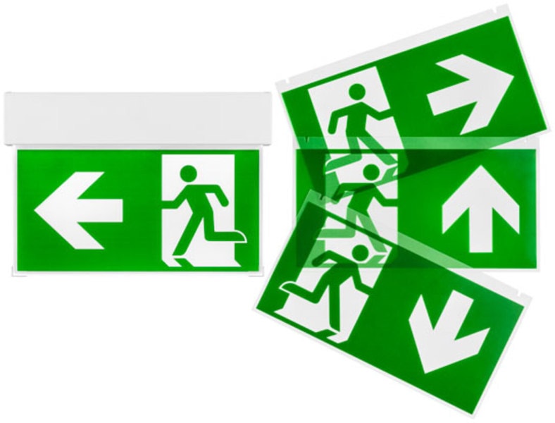 TRIDONIC - EM r2a Exit BASIC 30m EM Leuchten - ready2apply-Ausgangsschilder