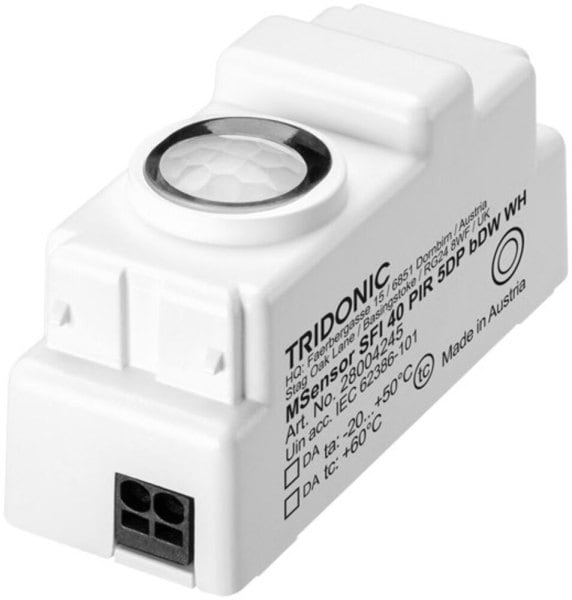 TRIDONIC - MSensor SFI 40 PIR 5DP bDW WH Multisensor für DALI-Systeme Einbau, IP20