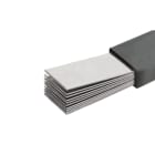 WÖHNER - 01063 Lamellierte CU-Schiene verzinnt isoliert 6x20x1mm,2000mm, isoliert, 477A