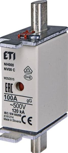 WÖHNER - 03524 10A NH-Sicherungseinsatz Gr.00C Kennlinie: gL-gG