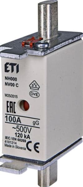 WÖHNER - 03533 125A NH-Sicherungseinsatz Gr.00 Kennlinie: gG (gL)