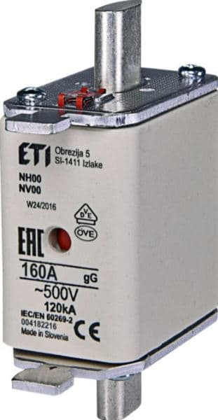WÖHNER - 03534 160A NH-Sicherungseinsatz Gr.00 Kennlinie: gL-gG