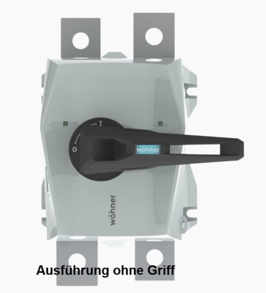 WÖHNER - 23052 Lasttrennschalter Capus DC Switch 500A 1500V Schraube M12, ohne Griff