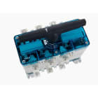 WÖHNER - 23106 Lastumschalter 1000A CAPUS 3-polig Schraube M12, Griff graphitgrau