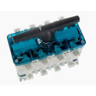 WÖHNER - 23125 Lastumschalter 630A CAPUS 3-p+N Schraube M10, Griff graphitgrau