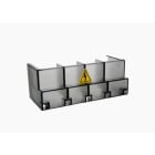 WÖHNER - 23915 Anschlussraumabdeckung 160A CAPUS zum Abdecken aller Klemmen, transparent