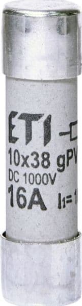 WÖHNER - 31546 Zylindr. Sicherungseinsatz 16A 10x38 1000V, Typ gPV