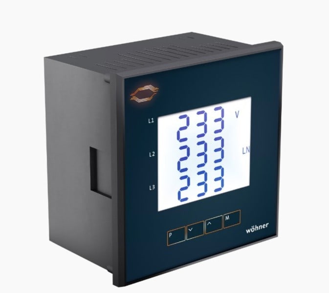 WÖHNER - 37001 Multifunktionsmessgerät 230V Modbus Ethernet, Webserver, Modbus TCP