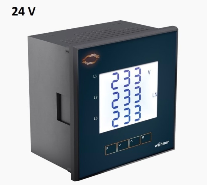 WÖHNER - 37002 Multifunktionsmessgerät 24V Modbus Ethernet, Webserver, Modbus TCP