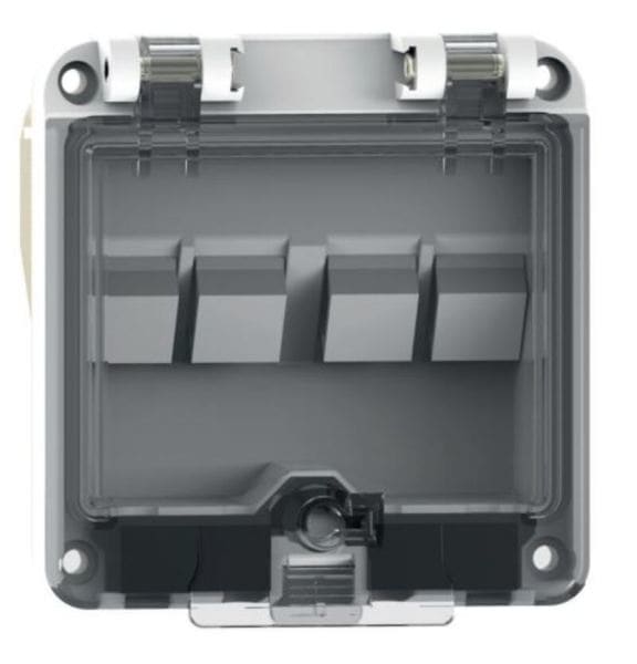 BALS - Betätigungsklappe 4 Module (581276) Ral7035 IP54