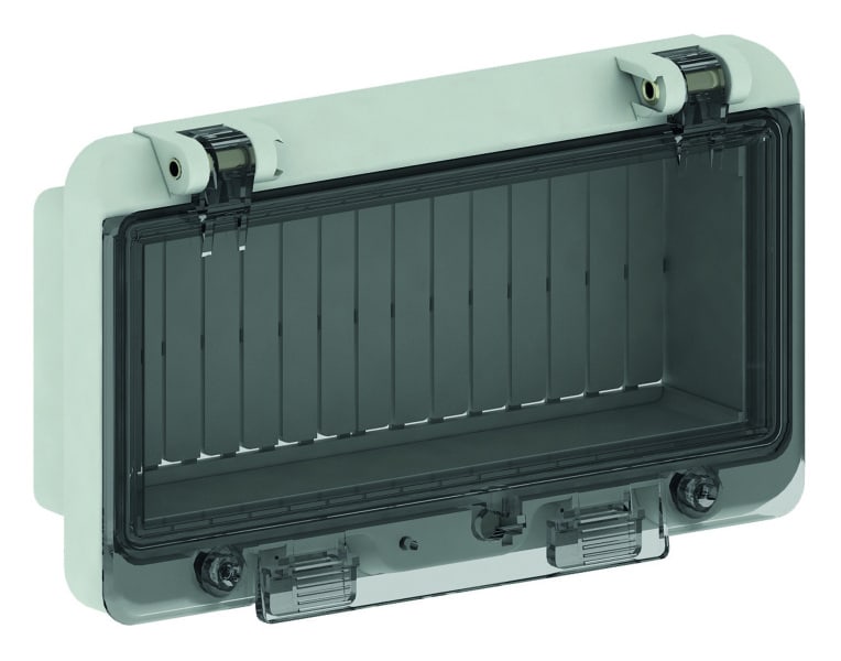 BALS - Betätigungsklappe 8 Module (58009) RAL7035 IP44