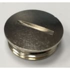 SIB - ADR - BLMS Blindstopfen M75 Messing vernickelt +OR IP68 Rund, Gewindelänge: 11mm