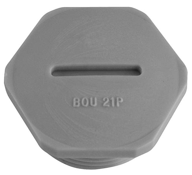 SIB - ADR - BLPO Blindstopfen M12 PA6 6-kant RAL7035 IP68
