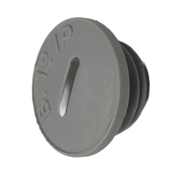 SIB - ADR - BLPO Blindstopfen M50 PA6 rund RAL7035 IP65 Durchmesser 55mm, Gewindelänge 12mm