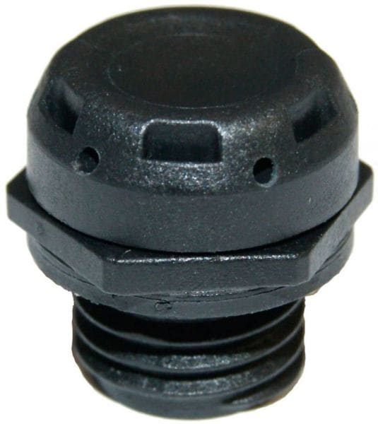 E-TERM - DAS Druckausgleichselement M12 RAL9005 Rund schwarz