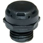 E-TERM - DAS Druckausgleichselement M12 RAL9005 Rund schwarz
