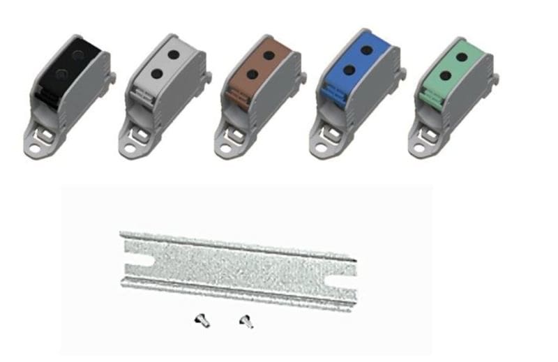 HORA ETEC - DK KS 10 Klemmenset RKA 50/1 5x4 AL/CU für DK, KF, EB 10.. mit 147mm Hutschiene