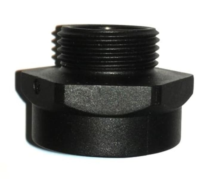 SIB - ADR - EKP Erweiterung M12/M16 PA6 RAL9005 Schlüsselweite 20mm, Gewindelänge 8mm