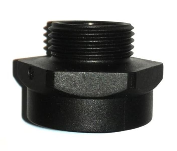 SIB - ADR - EKP Erweiterung M32/M40 PA6 RAL9005 Schlüsselweite 44mm, Gewindelänge 11mm