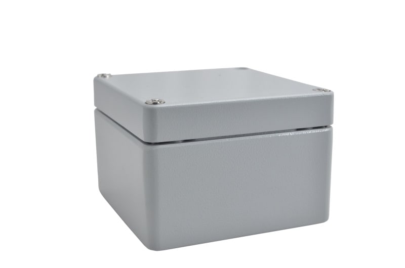 E-TERM - ETA 121280 RJ11 Aluminiumgehäuse (122x120x81) ausgelegt nach IP66, RAL 7001