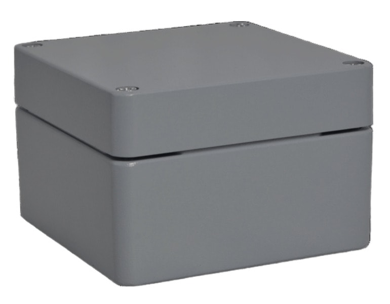 E-TERM - ETA 141490 RJ36 Aluminiumgehäuse (140x140x90) ausgelegt nach IP66, RAL 7001