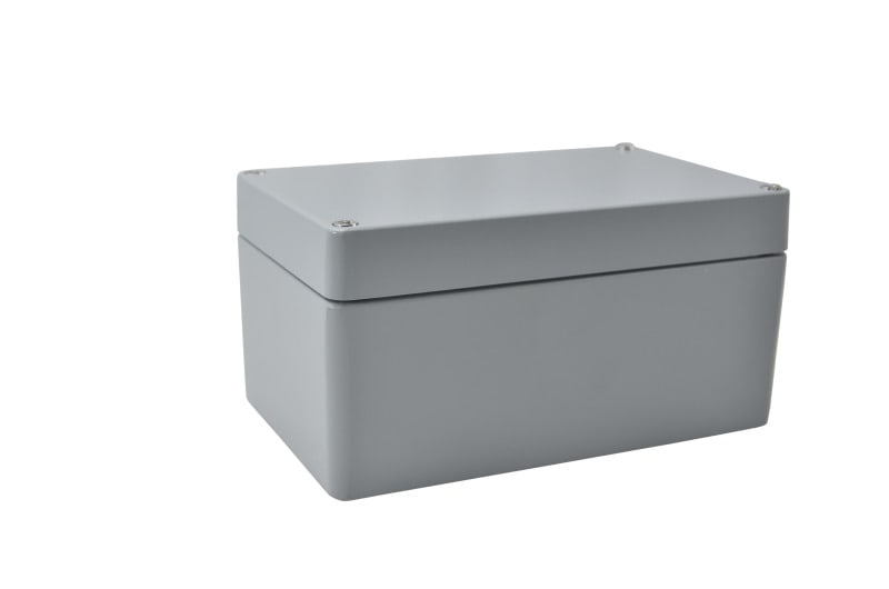 E-TERM - ETA 161080 RJ10 Aluminiumgehäuse (160x100x81) ausgelegt nach IP66, RAL 7001
