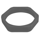SIB - ADR - GPO Gegenmutter M12 PA6 RAL7001 Schlüsselweite 17mm, Materialdicke 5mm