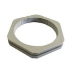 SIB - ADR - GPO Gegenmutter M50 PA6 RAL7035 mit Rille Schlüsselweite 60mm, Materialdicke 9mm