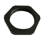 SIB - ADR - GPO Gegenmutter NPT 1/2'' PA6 RAL9005 Schlüsselweite 27mm, Materialdicke 6mm