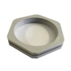 SIB - ADR - GPO Gegenmutter PG42 PA RAL9005 mit Rille Schlüsselweite 64mm, Materialdicke 9mm