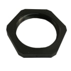 SIB - ADR - GPO Gegenmutter PG7 PA6 RAL9005 Schlüsselweite 15mm, Materialdicke 5mm