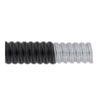 E-TERM - Metallschlauch mit PVC 19x15,5mm V0 25m Stahl verzinkt Ummantelung schwarz