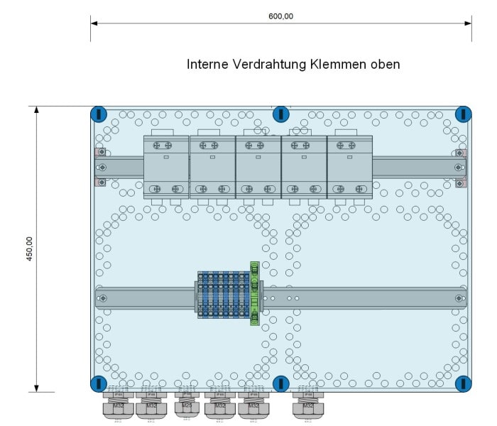 E-TERM - MI PV 05_5 VMU PH T1 1500VDC 5 x PV String auf 5 x Wechselrichter-Eingang