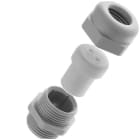SIB - ADR - POWT Kabelverschraubung PG11 DUPLO 2x6mm RAL7035 IP68, SW 27, Gewindelänge: 8mm