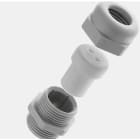 SIB - ADR - POWT Kabelverschraubung PG21 DUPLO 4x6mm RAL7035 IP68, SW 33, Gewindelänge: 11mm